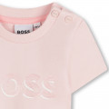 T-shirt with shiny print BOSS for GIRL