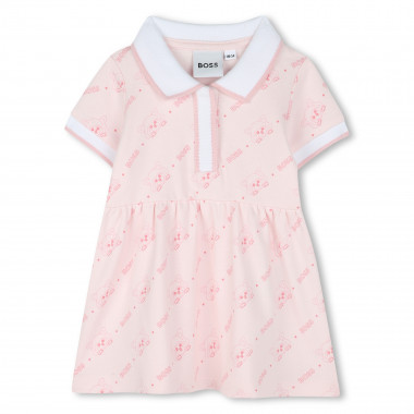 Robe imprimée à col polo BOSS pour FILLE
