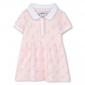 Robe imprimée à col polo BOSS pour FILLE