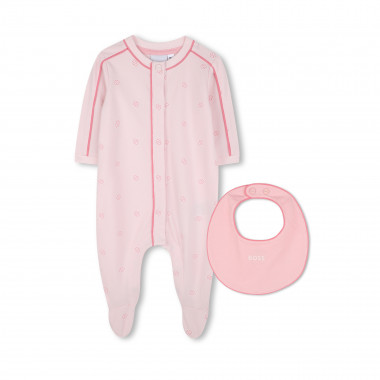 Conjunto de pijama y babero BOSS para NIÑA