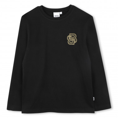 TEE-SHIRT MANCHES LONGUES BOSS pour GARCON