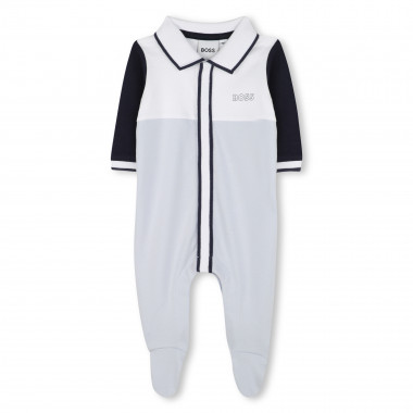 Pyjama tricolore à col polo BOSS pour GARCON