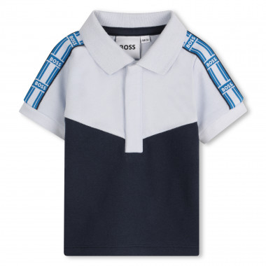 Polo shirt with sleeve trim BOSS for BOY