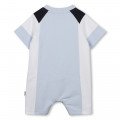 Mono corto tricolor BOSS para NIÑO