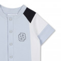 Mono corto tricolor BOSS para NIÑO