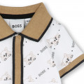 Mono corto con cuello de polo BOSS para NIÑO