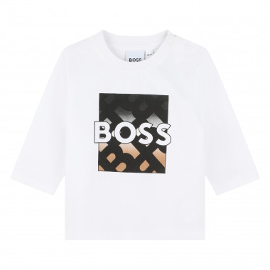 T-shirt met lange mouwen BOSS Voor