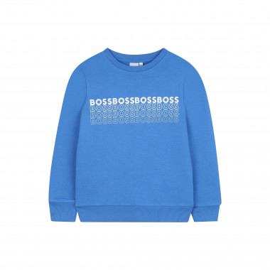 Sweat-shirt molletonné imprimé BOSS pour GARCON