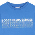 Printed Fleece Sweatshirt BOSS for BOY