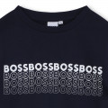 Printed Fleece Sweatshirt BOSS for BOY