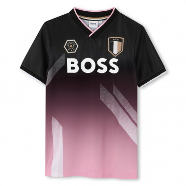 T-shirt manches courtes col V BOSS pour GARCON