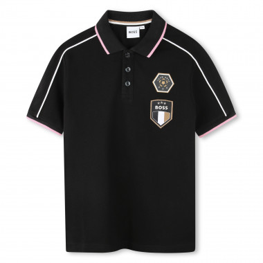 Polo manches courtes en coton BOSS pour GARCON