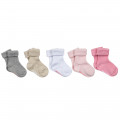 Five-pack of socks BOSS for GIRL
