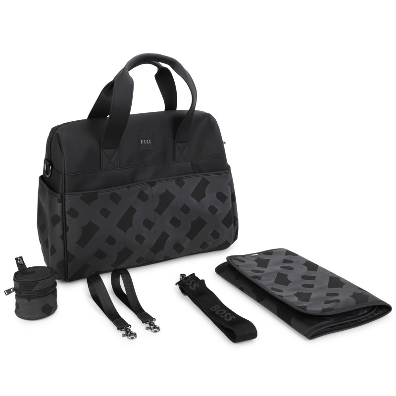 BOSS Changing bag with accessories baby black Kids around