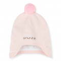 Fleece-lined pompom hat BOSS for GIRL