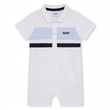 Short cotton polo jumpsuit BOSS for BOY