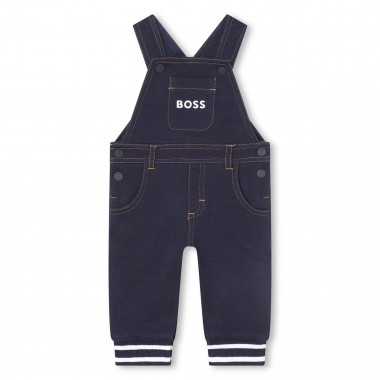 Embroidered pocket dungarees BOSS for BOY