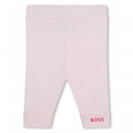 Stretch cotton leggings BOSS for GIRL