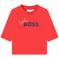 Langarm-T-Shirt aus Baumwolle BOSS Für JUNGE