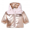 Reversible hooded padded coat BOSS for GIRL