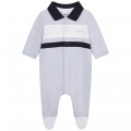 Cotton polo-collar pyjamas BOSS for BOY