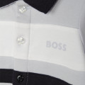 Cotton polo-collar pyjamas BOSS for BOY