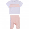 COMPLETO TEE SHIRT + FUSEAU BOSS Per BAMBINA