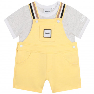 T-shirt and dungarees outfit BOSS for BOY