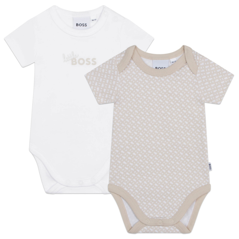 BOSS Set of 2 bodysuits baby beige Kids around