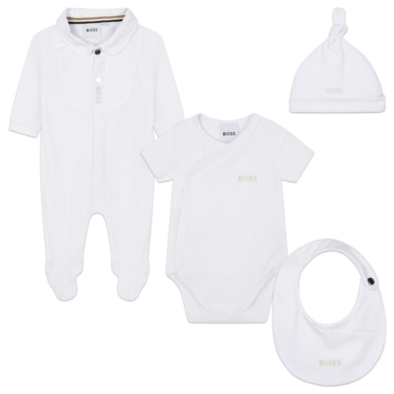 White hugo boss baby grow outlet