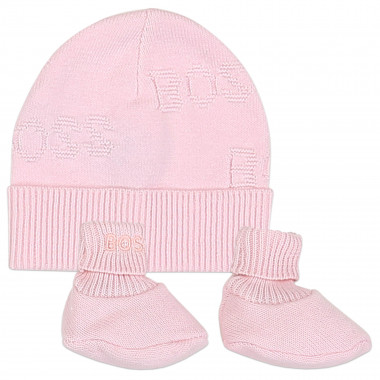 Set aus mütze + babyschuhe BOSS Für UNISEX