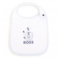 Lot de trois bavoirs à motifs BOSS pour GARCON