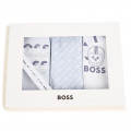 Lot de trois bavoirs à motifs BOSS pour GARCON