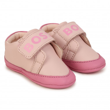 Supple leather slippers BOSS for GIRL