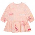 Printed dress with frill KENZO KIDS for GIRL