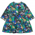 Printed dress with cutouts KENZO KIDS for GIRL