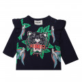 Dress with print and frills KENZO KIDS for GIRL