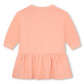 Frilled dress with logo KENZO KIDS for GIRL