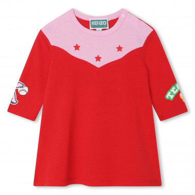 Baumwollkleid mit print KENZO KIDS Für MÄDCHEN