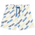 Short imprimé en coton KENZO KIDS pour GARCON