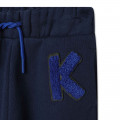 Embroidered jogging trousers KENZO KIDS for BOY