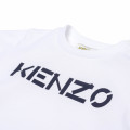 T-shirt in cotone bio con logo KENZO KIDS Per RAGAZZO