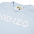 T-shirt uni avec logo KENZO KIDS pour GARCON