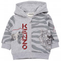 Fleece hooded sweatshirt KENZO KIDS for BOY