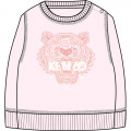 Fleece sweater met ronde hals KENZO KIDS Voor