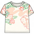Printed organic cotton t-shirt KENZO KIDS for GIRL