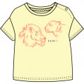 T-shirt en coton avec imprimé KENZO KIDS pour FILLE