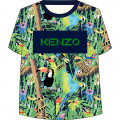 T-Shirt aus Baumwoll-Piqué KENZO KIDS Für JUNGE