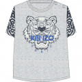 Heathered jersey t-shirt KENZO KIDS for BOY