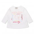 Camiseta de algodón estampada KENZO KIDS para NIÑA